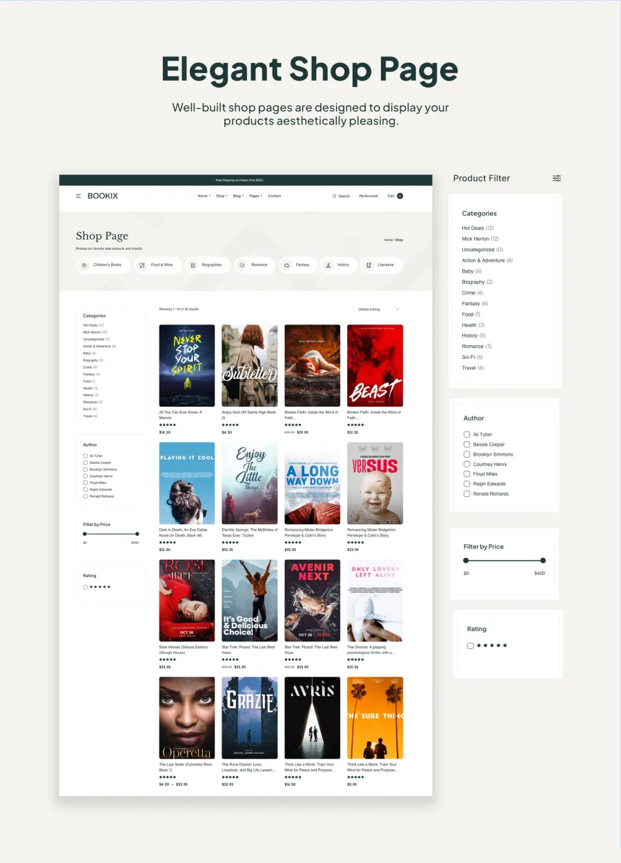 Products Page